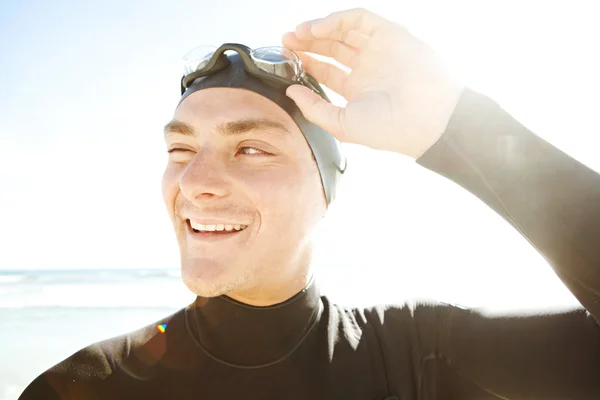 Schwimmer bereit für das Training — Stockfoto