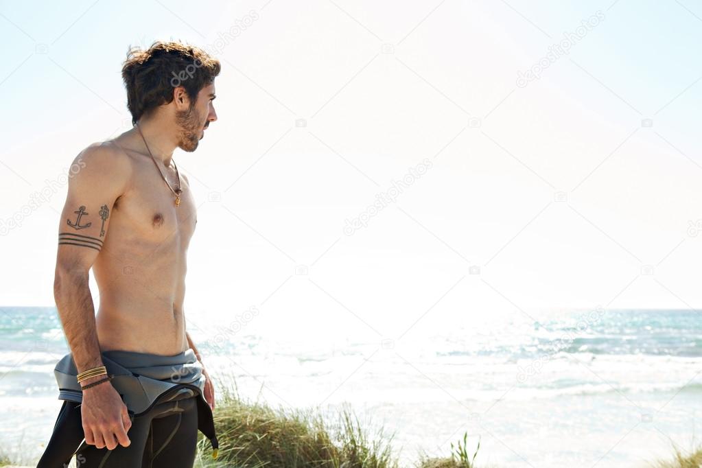 Young attractive surfer