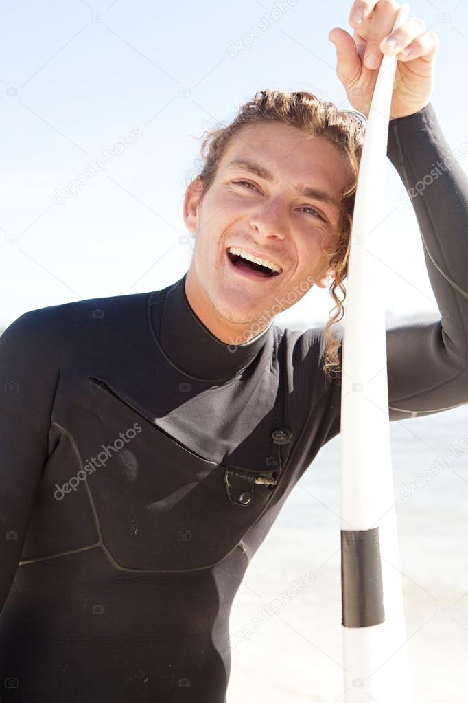 Surfer  on beach