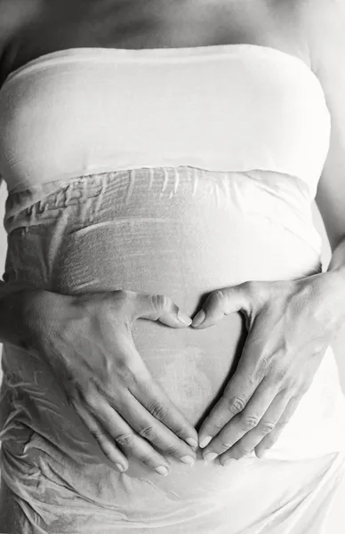 Corpo della donna incinta — Foto Stock