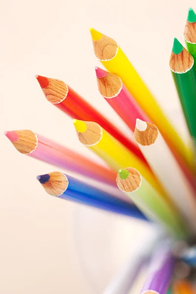 複数の図面色鉛筆 — ストック写真