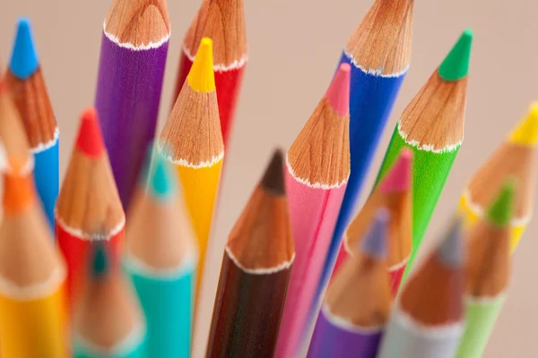 Multiple colored drawing pencils — Stock Photo, Image