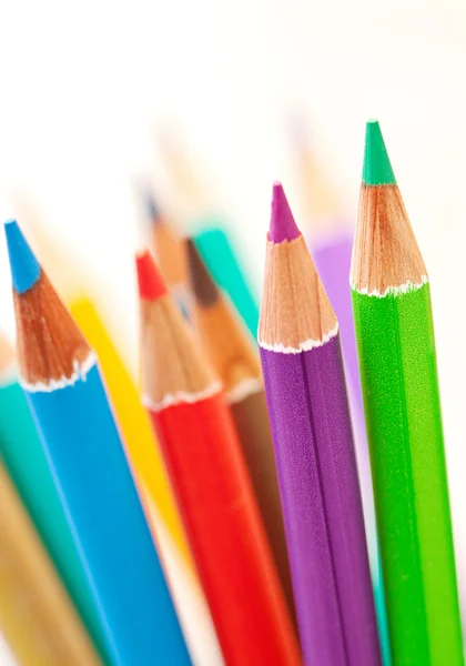 Pencils pointing upwards — Stock Photo, Image