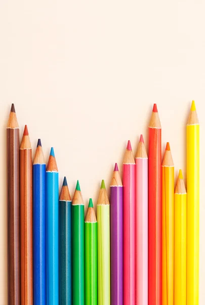 Multi colored drawing pencils — Stock Photo, Image