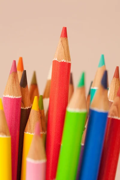 Multiple colored drawing pencils — Stock Photo, Image