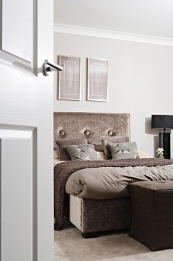Yatak odasında bir otel veya ev