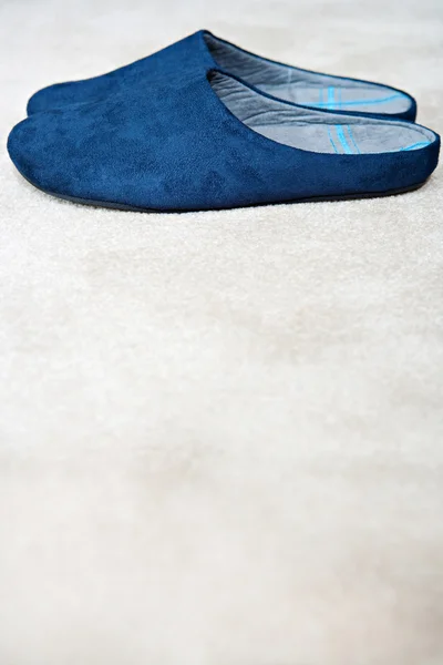 Pair of luxury quality slippers — Stock Photo, Image