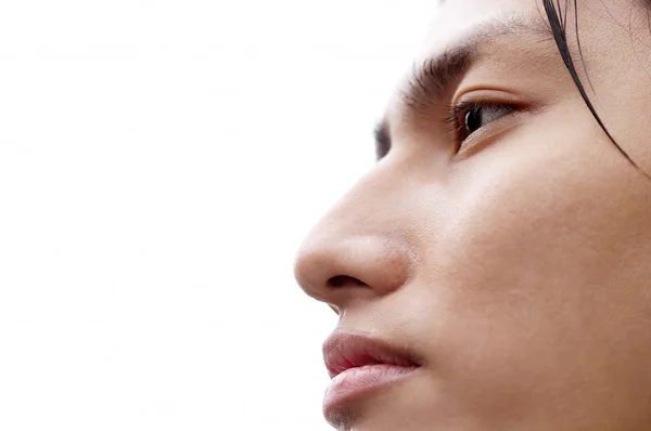 Man looking ahead with a strong expression — Stock Photo, Image