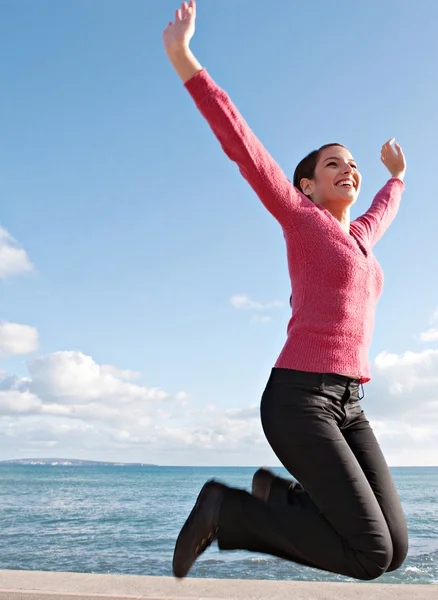 Woman feeling happy — Stock Photo, Image