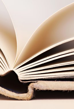 boş sayfaları açık bir kitap