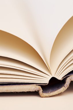 boş sayfaları açık bir kitap