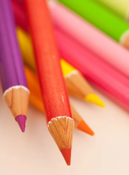 Bando de lápis de arte da escola coloridos — Fotografia de Stock