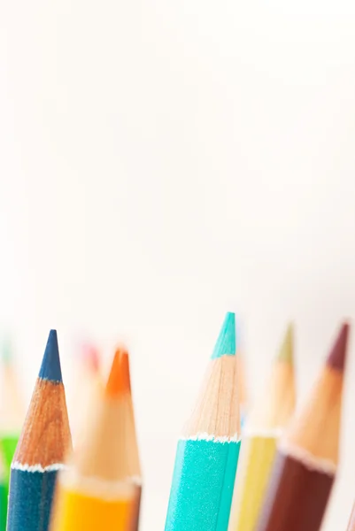 Mazzo di matite colorate scuola d'arte — Foto Stock