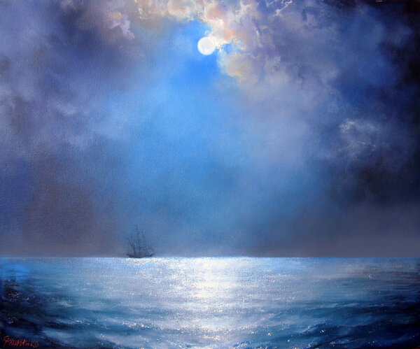 Морская лунная ночь
