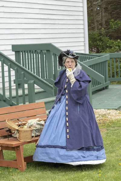 Manitowoc, WI USA 20 Haziran 2015: Pinecrest Tarihi Köy - Amerika Tarihi