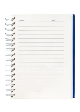 boş geçmiş kağıt spiral defter