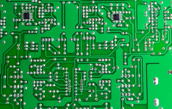 녹색 회로 기판 — 스톡 사진