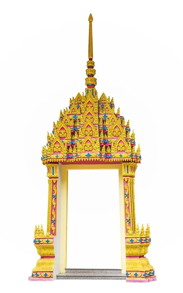 De stijl van de Thaise kunst van de frame van de deur — Stockfoto