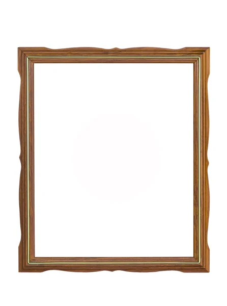 Houten frame geïsoleerd — Stockfoto