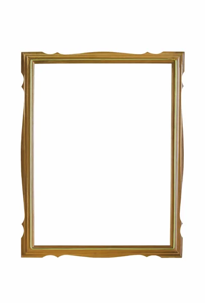 Wooden frame isolated on white — Stock Photo, Image