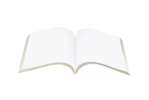 Libro aperto in bianco — Foto Stock