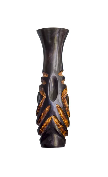 Vase en bois sculpté — Photo