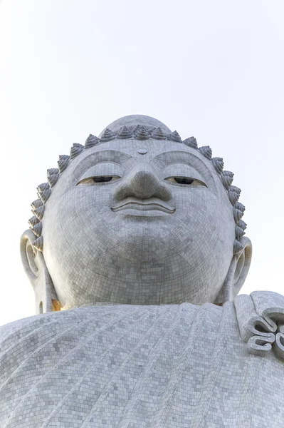 Vit marmor buddha — Stockfoto