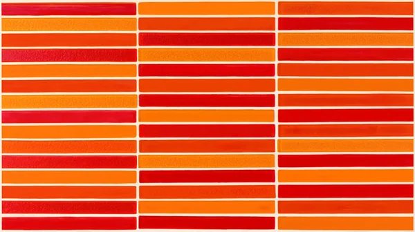 Czerwony i pomarańczowy ściany ceramiczne kafelki — Zdjęcie stockowe
