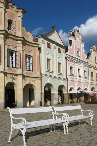 UNESCO - ρομαντική πόλη telc — Φωτογραφία Αρχείου