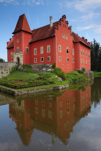 Vyznačená červeně zámek cervena lhota — Stock fotografie