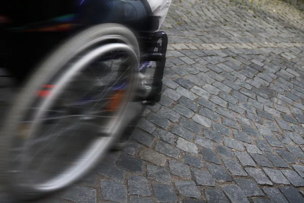 Cobblestones ayrıntı tekerlekli — Stok fotoğraf