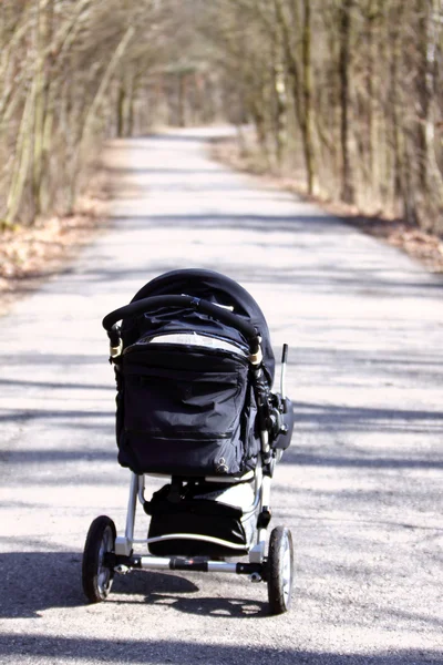 Perambulator in the forest — Stock Photo, Image