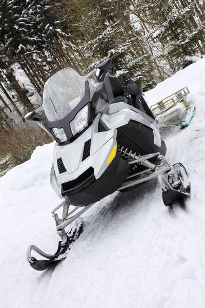 Scooter on snow — Stock Photo, Image