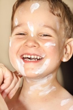 Bebek Tavuk Pox'u döküntü ile