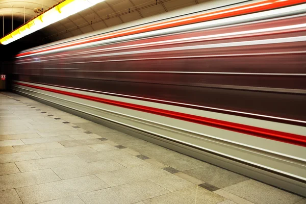 Czech Republic - Prague - station in underground — Stock Photo, Image