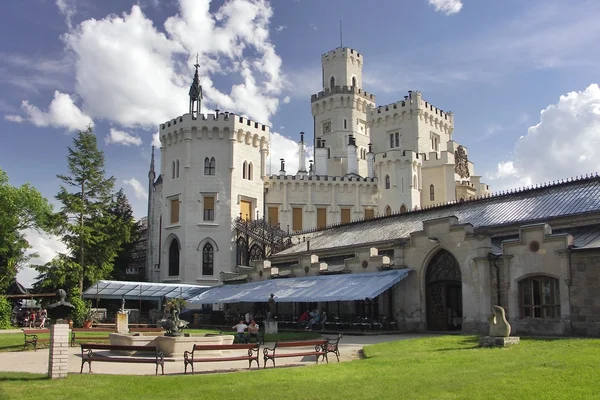 Castillo Hluboka nad Vltavou — Foto de Stock