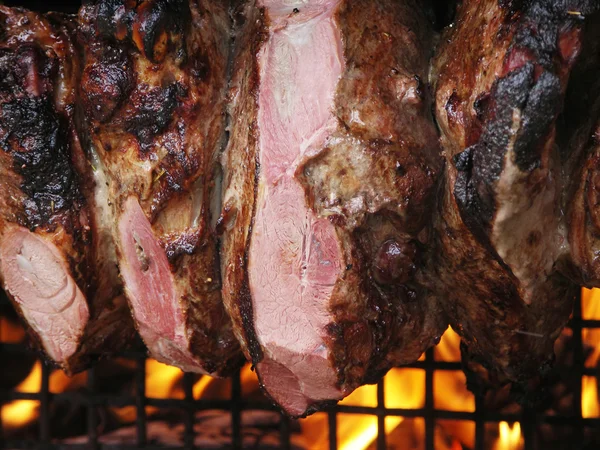 Смажене м'ясо — стокове фото