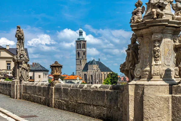 Czechy - unesco miasta Kutná hora - Kościół st.jakuba (james, Jakub) — Zdjęcie stockowe