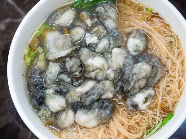 Oyster vermicelli is a delicious food in Taiwan.