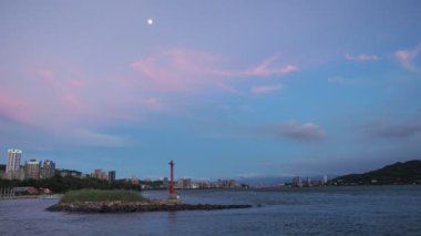 Tamsui, Taipei, Tayvan 'da günbatımı
