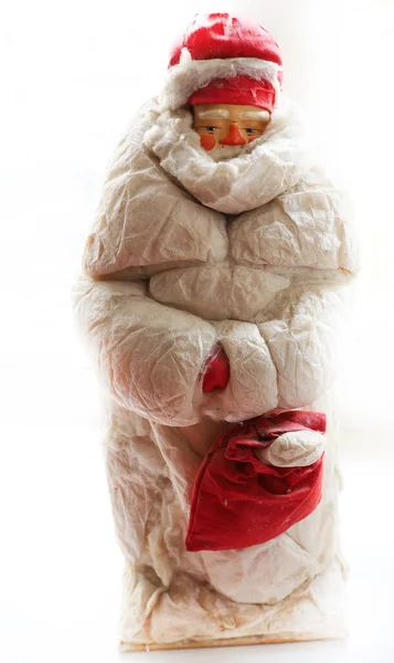 Papier Mache 'deki Noel Baba oyuncağı, dekorasyon.