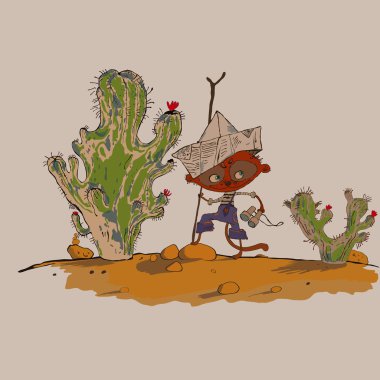 komik fundalıklardır çocuk çölde