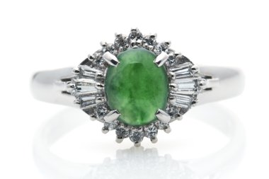 Zümrüt pırlanta yüzük