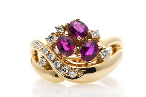 Ruby Diamond Ring — Stock Photo, Image