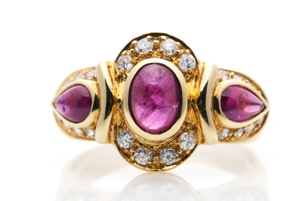 Ruby Diamond Ring — Stock Photo, Image