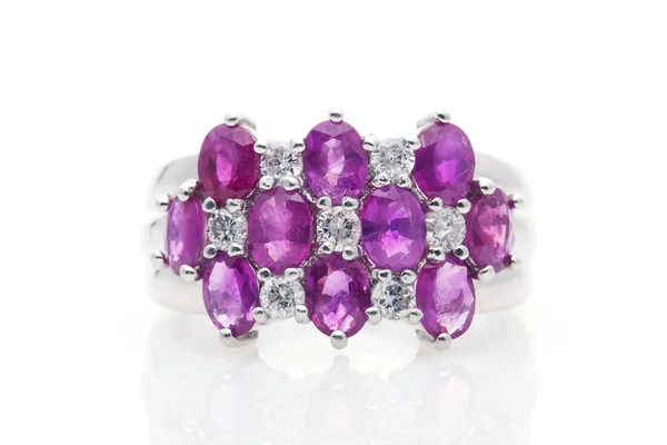 Ruby Diamond Ring — Stock Photo, Image