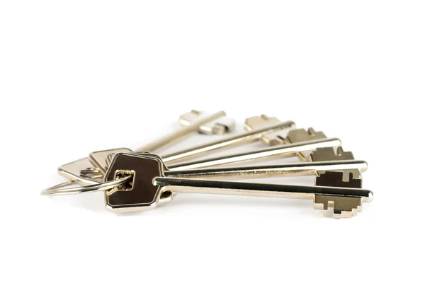 Uppsättning metall nycklar — Stockfoto
