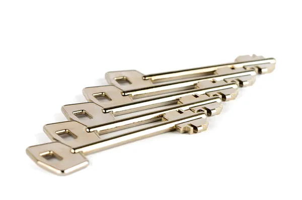 Zestaw kluczy, metalowe — Zdjęcie stockowe
