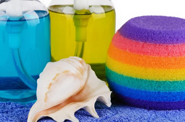 Set of bath accessories close-up — Stock Photo, Image