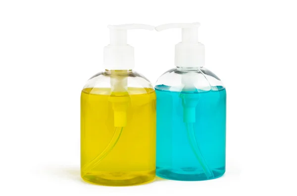 Dos viales de jabón líquido — Foto de Stock